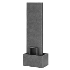 Brunnen Steinoptik mit LED 34 x 22 x 100 cm