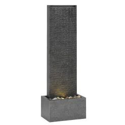 Brunnen Steinoptik mit LED 34 x 22 x 100 cm