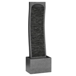 Brunnen Steinoptik mit LED 33 x 20 x 98 cm