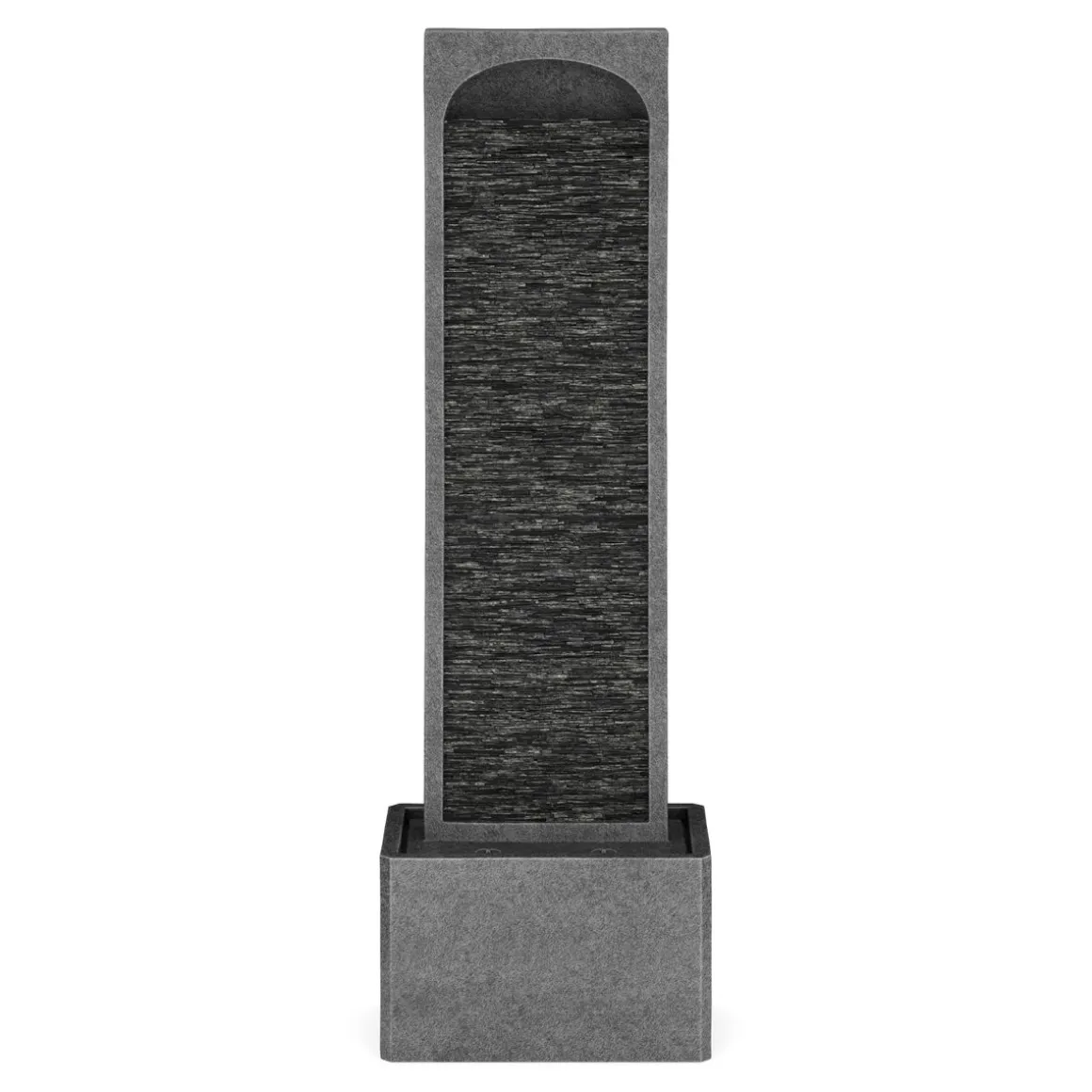 Brunnen Steinoptik mit LED 33 x 20 x 98 cm