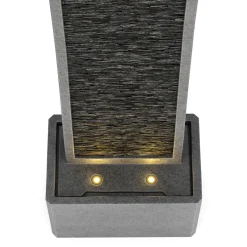Brunnen Steinoptik mit LED 33 x 20 x 98 cm