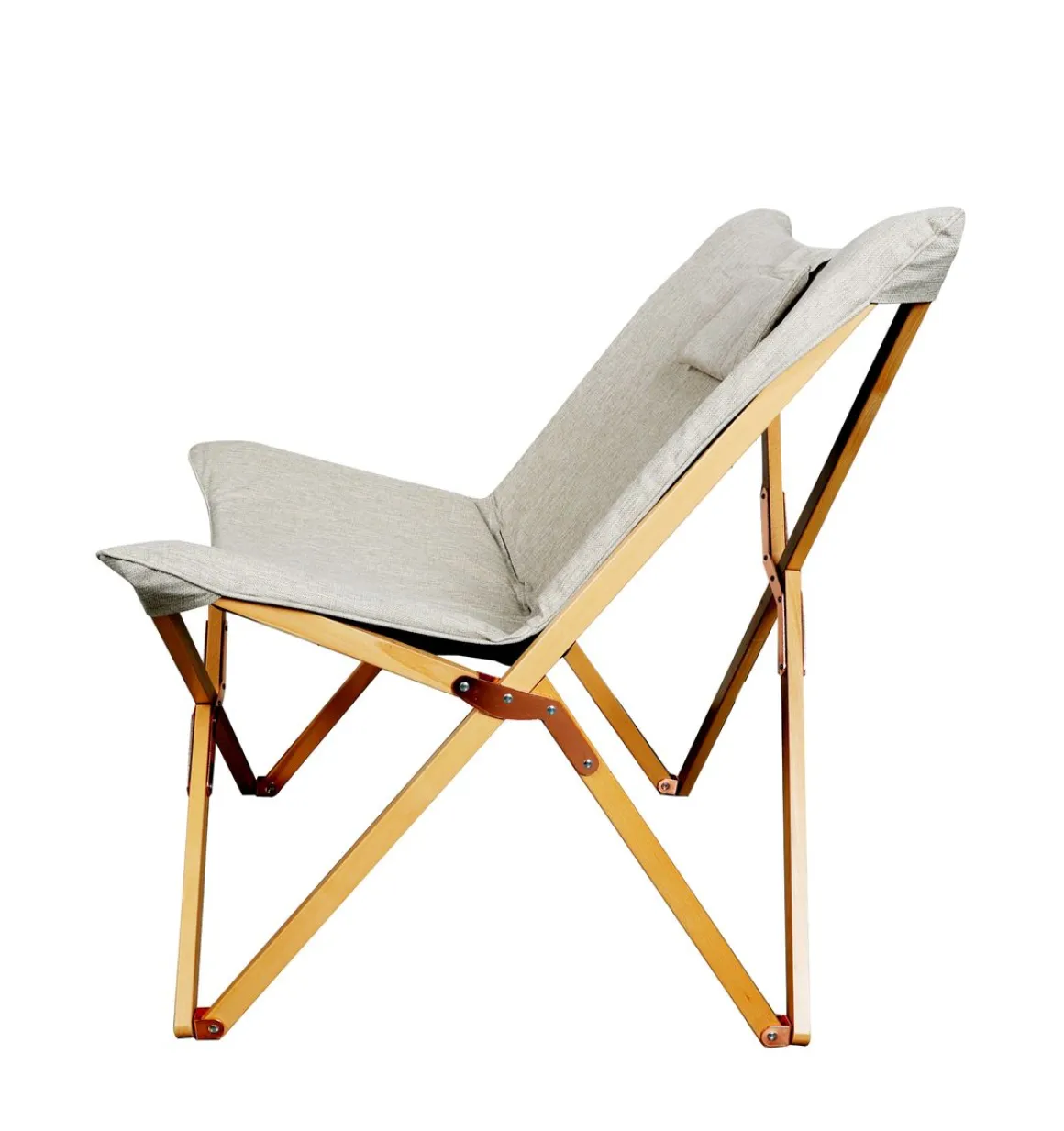 Butterfly Sessel Holz beige