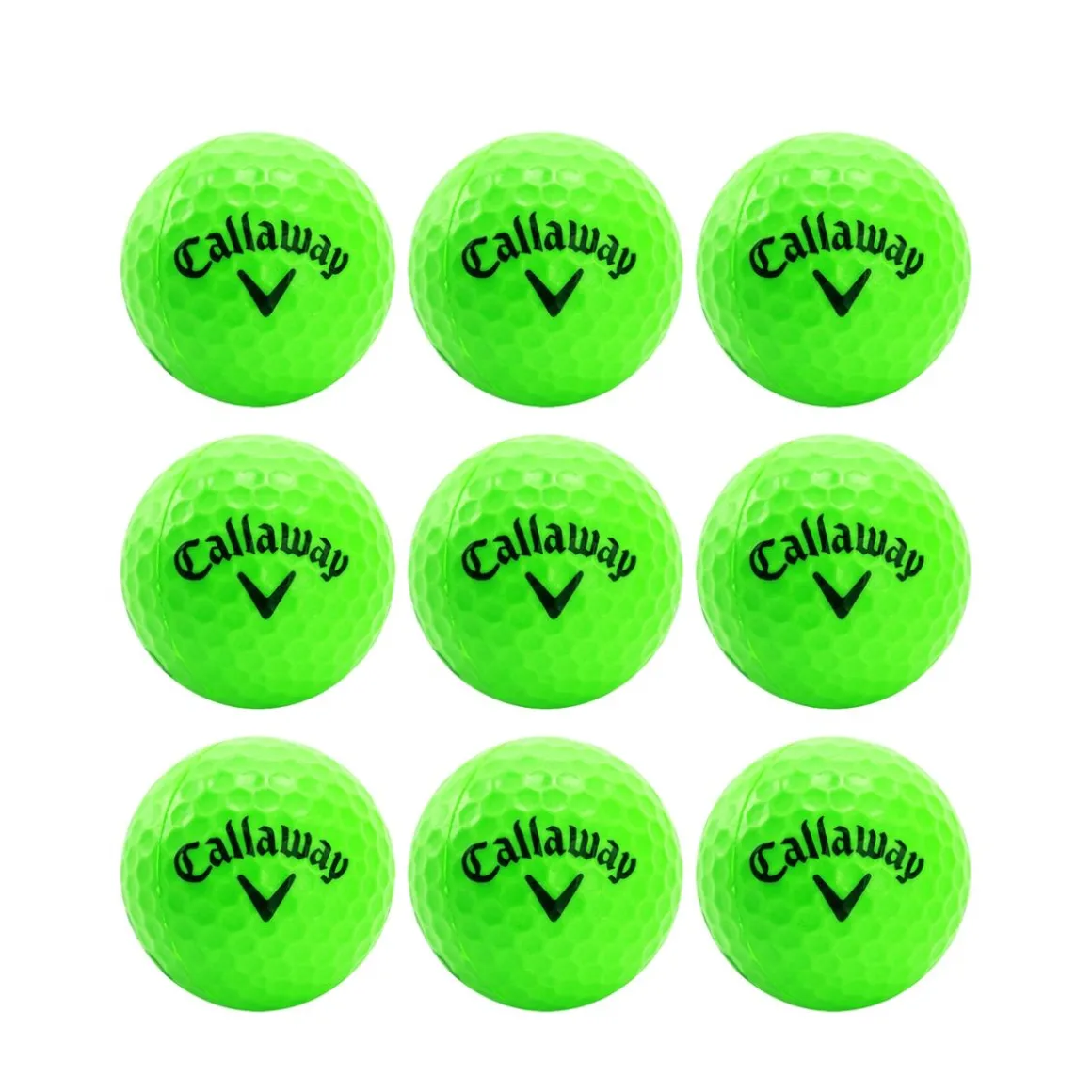 Callaway Übungsball Soft Flight mit HEX 9er Set grün