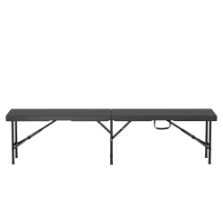 Campingbank klappbar 180 cm schwarz