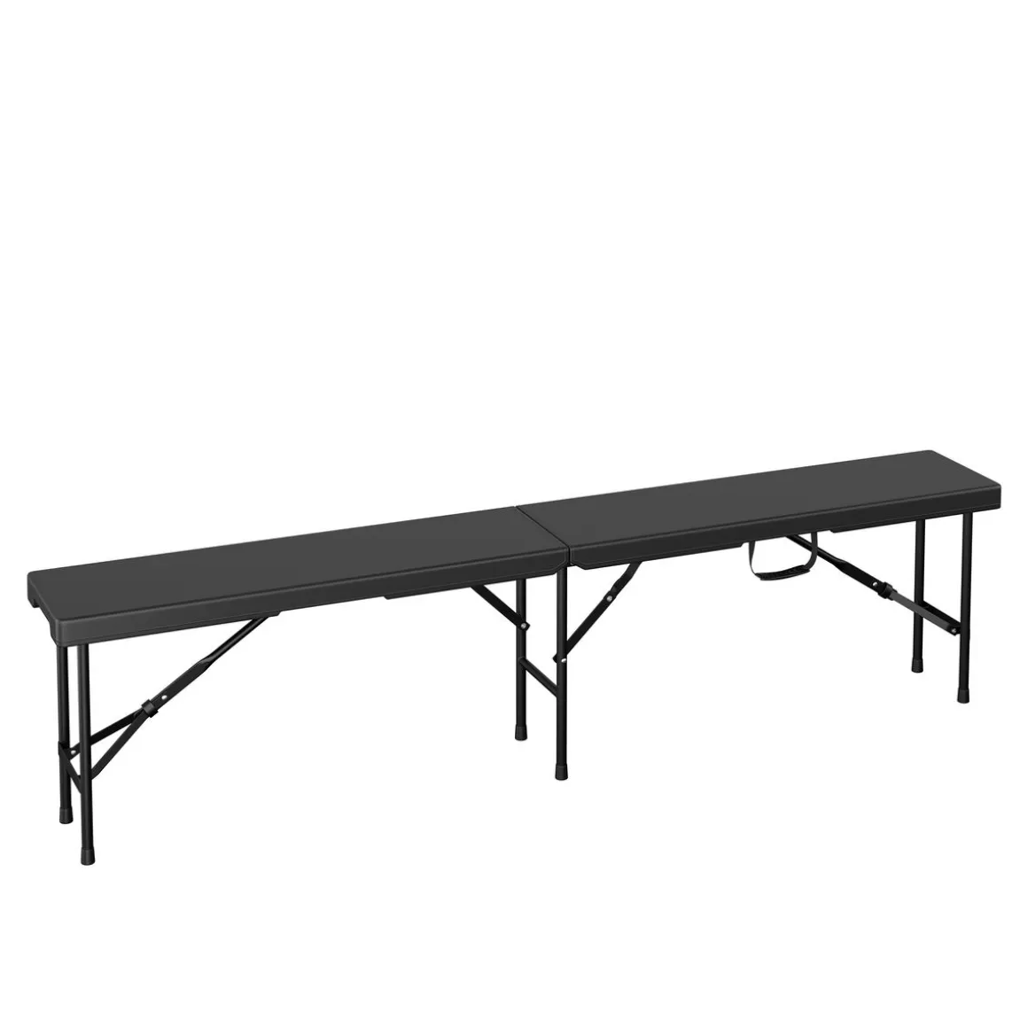 Campingbank klappbar 180 cm schwarz