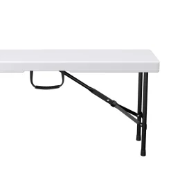 Campingbank klappbar 180 cm weiss