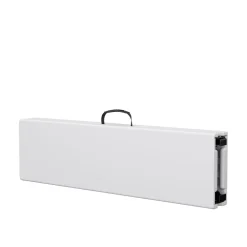 Campingbank klappbar 180 cm weiss