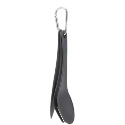 Camping-Besteck Set mit Karabinerhaken 3-teilig