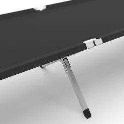 Campingbett klappbar EMERY 190 x 63 x 42 cm anthrazit
