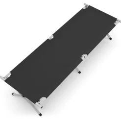 Campingbett klappbar EMERY 190 x 63 x 42 cm anthrazit