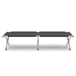 Campingbett klappbar EMERY 190 x 63 x 42 cm anthrazit