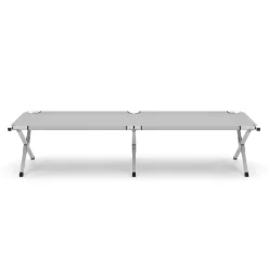Campingbett klappbar EMERY 190 x 63 x 42 cm grau