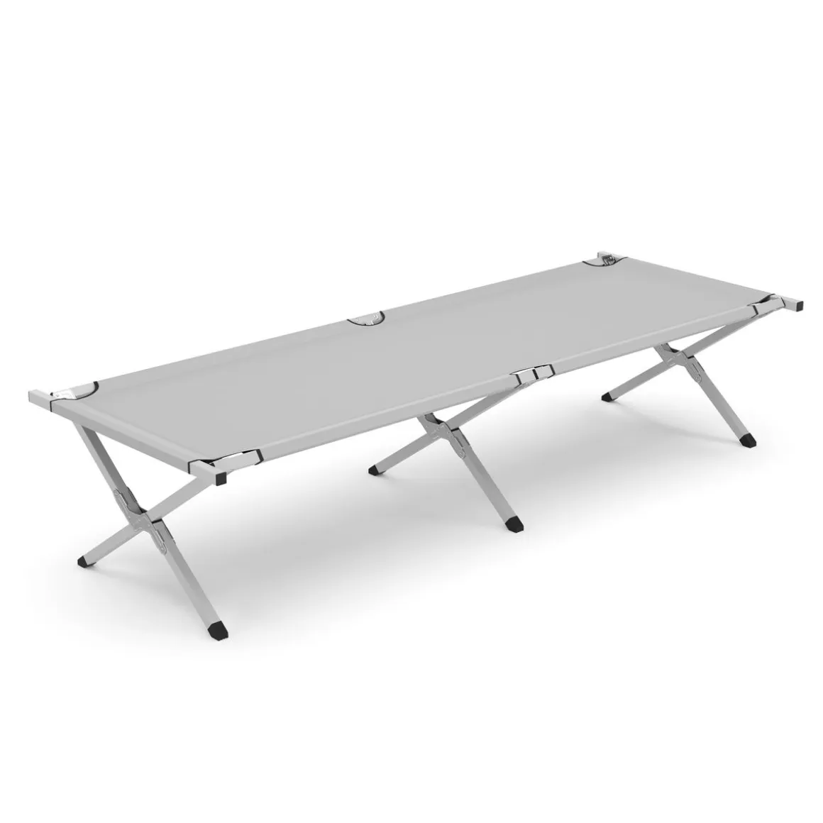 Campingbett klappbar EMERY 190 x 63 x 42 cm grau