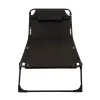 Campingbett klappbar FRAK 190 x 68 x 30 cm schwarz