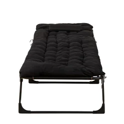 Campingbett klappbar FRAK 190 x 68 x 30 cm schwarz