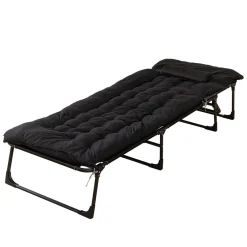 Campingbett klappbar FRAK 190 x 68 x 30 cm schwarz
