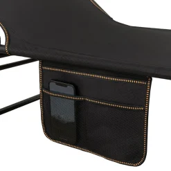 Campingbett klappbar FRAK 190 x 68 x 30 cm schwarz