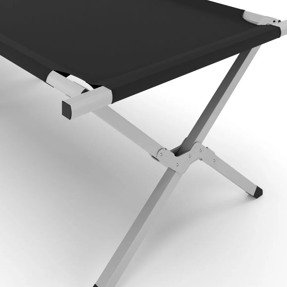 Campingbett klappbar ZEEK 210 x 72 x 45 cm schwarz