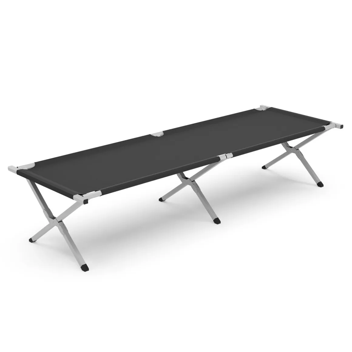 Campingbett klappbar ZEEK 210 x 72 x 45 cm schwarz
