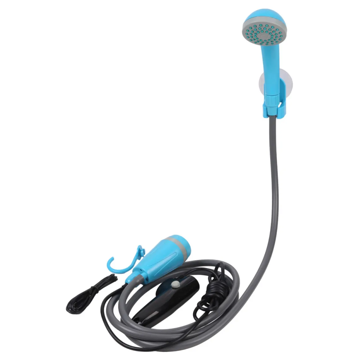 Campingdusche mit Tauchpumpe blau