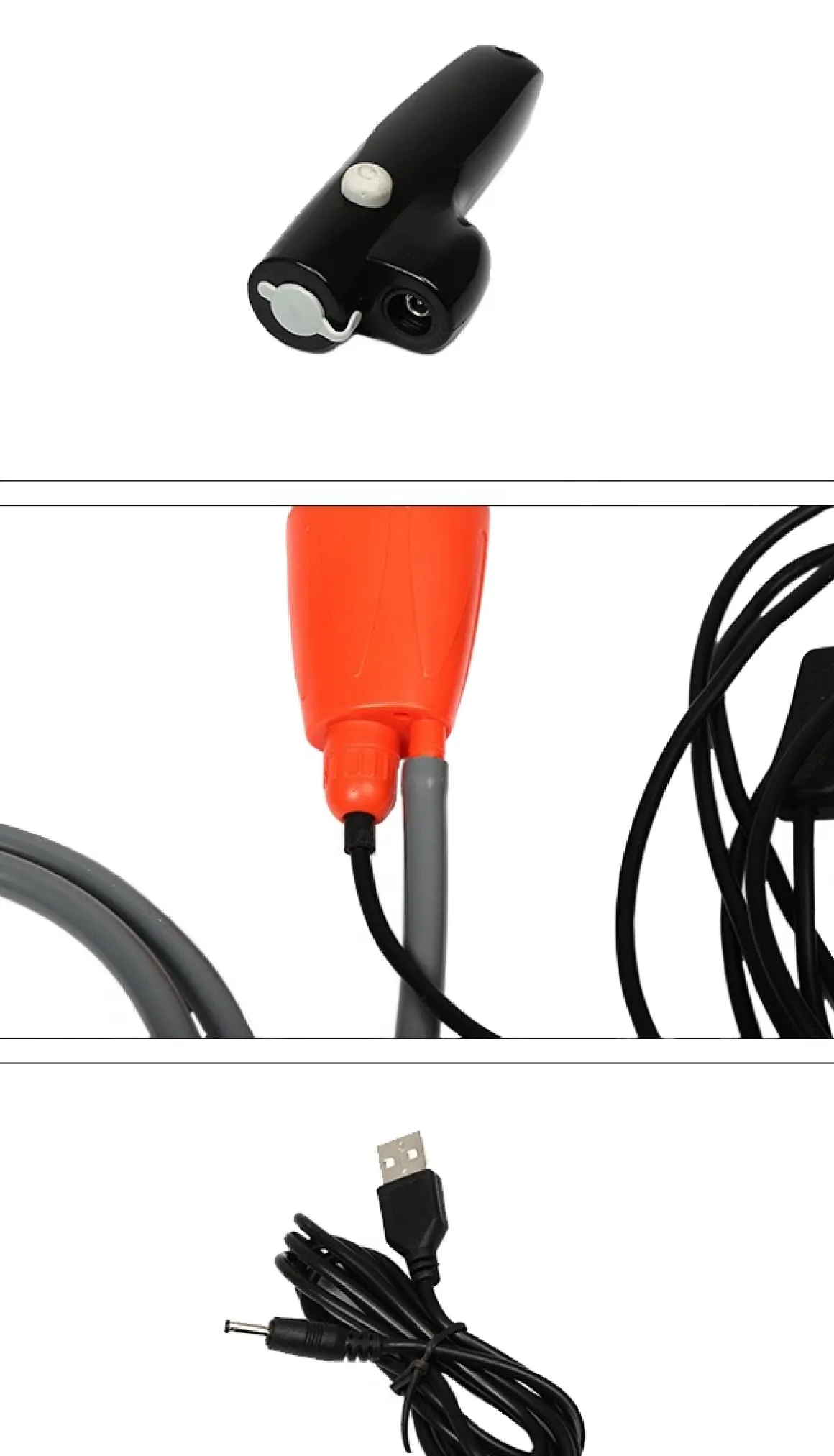 Campingdusche mit Tauchpumpe orange