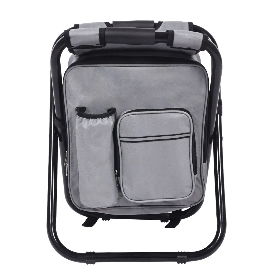 Campinghocker klappbar mit Tasche grau