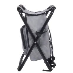 Campinghocker klappbar mit Tasche grau