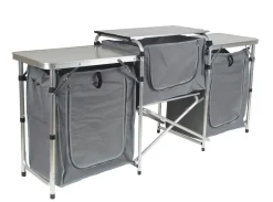 Campingküche grau 165 x 52 x 80 cm