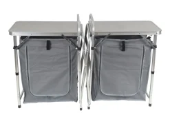 Campingküche grau 165 x 52 x 80 cm