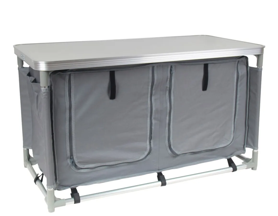 Campingküche grau 97 x 48 x 56.5 cm