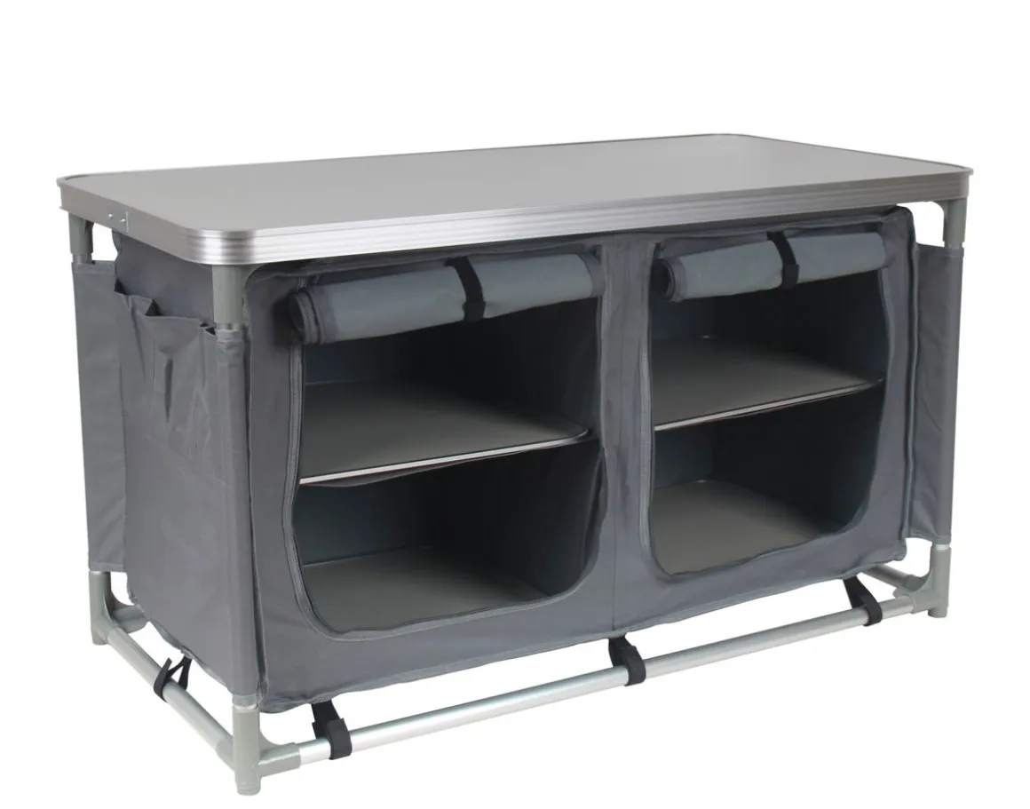 Campingküche grau 97 x 48 x 56.5 cm