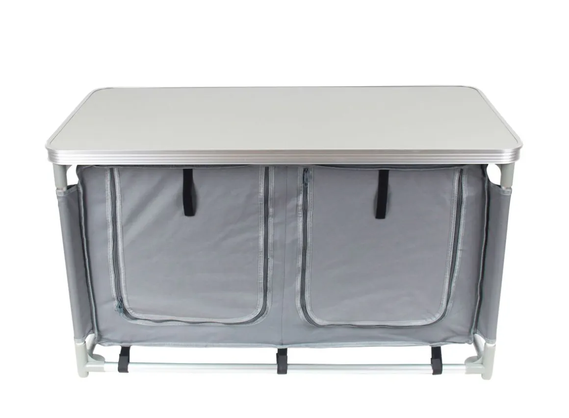 Campingküche grau 97 x 48 x 56.5 cm