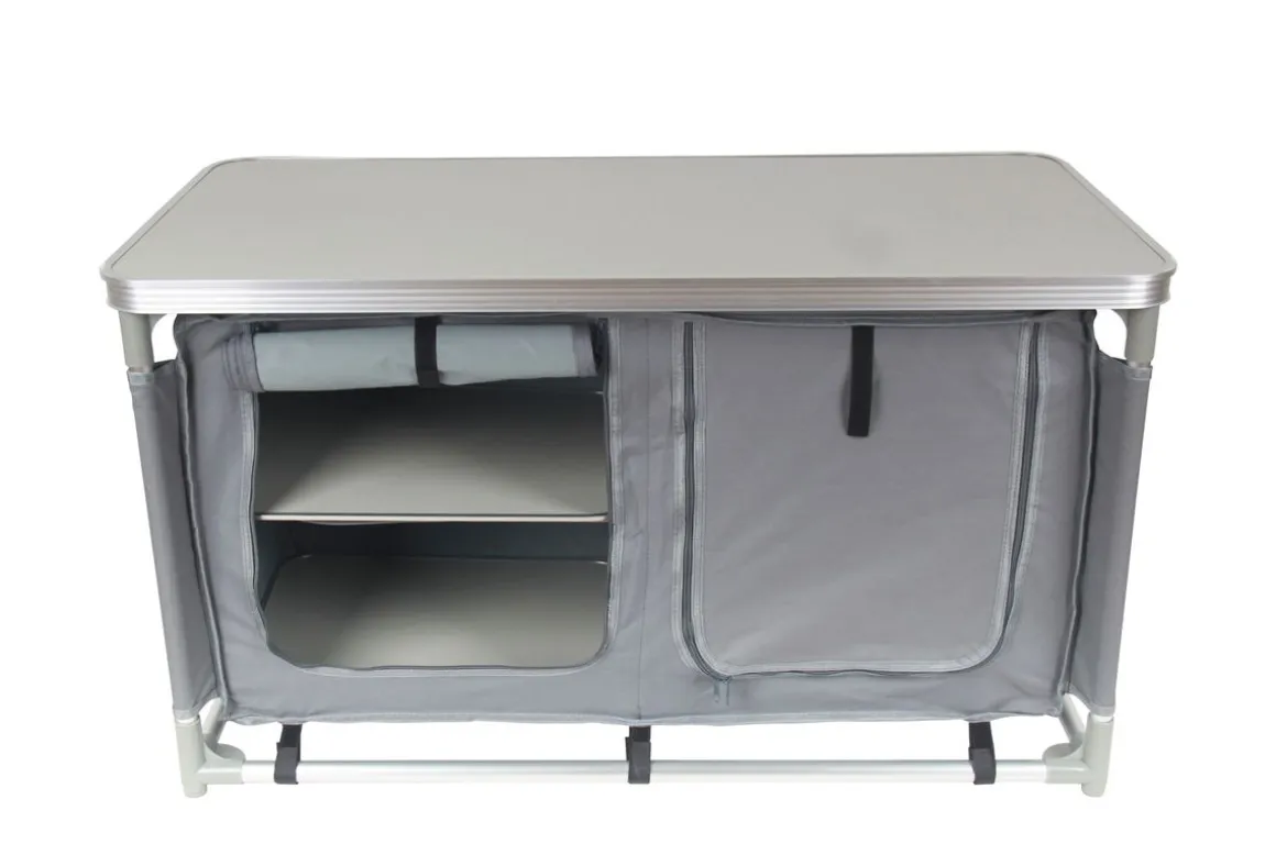 Campingküche grau 97 x 48 x 56.5 cm