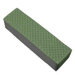 Campingmatte faltbar 186 x 57 cm olivgrün