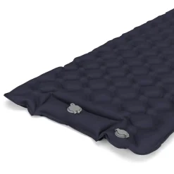 Campingmatte mit Kissen 195 x 60 x 5 cm dunkelblau