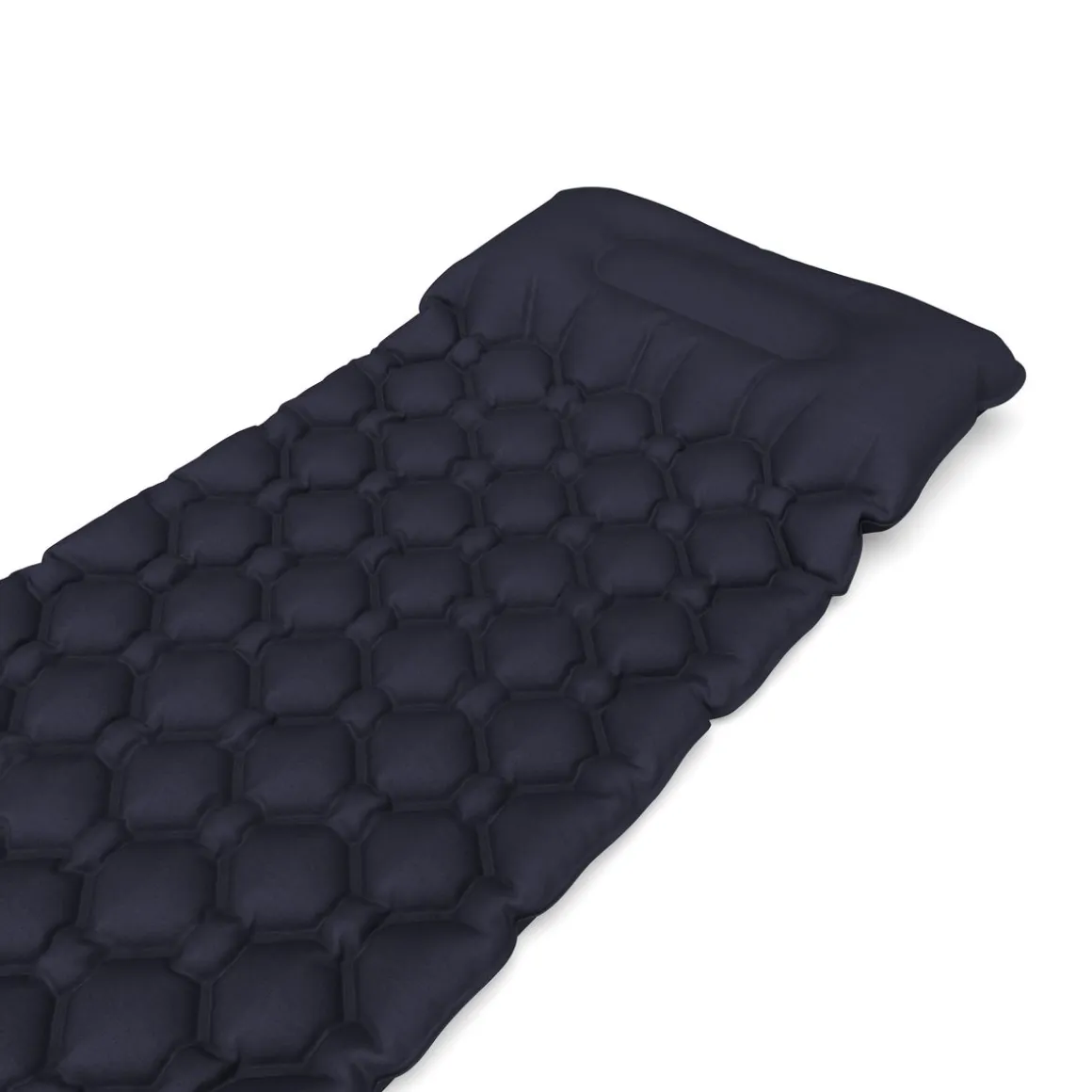 Campingmatte mit Kissen 195 x 60 x 5 cm dunkelblau