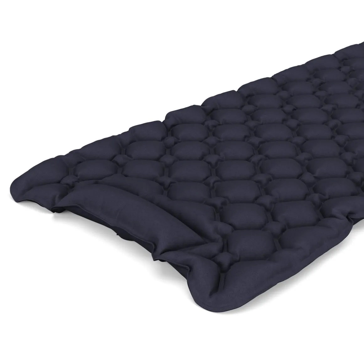 Campingmatte mit Kissen 195 x 60 x 5 cm dunkelblau