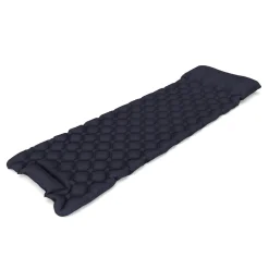 Campingmatte mit Kissen 195 x 60 x 5 cm dunkelblau