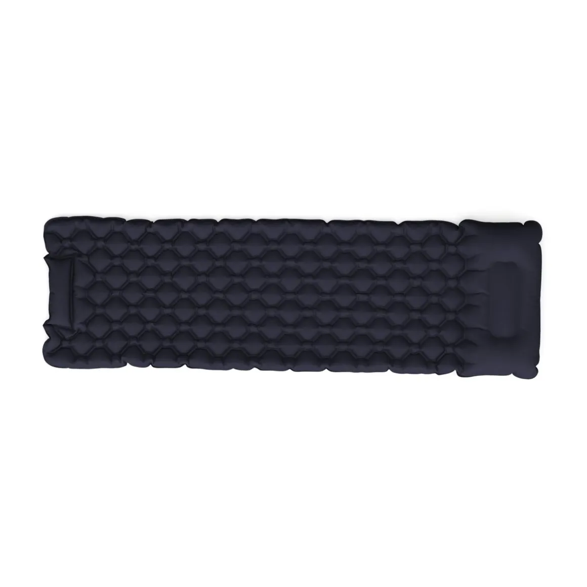 Campingmatte mit Kissen 195 x 60 x 5 cm dunkelblau