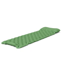 Campingmatte mit Kissen 195 x 60 x 5 cm grün