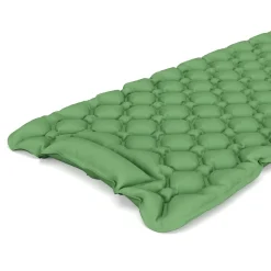 Campingmatte mit Kissen 195 x 60 x 5 cm grün