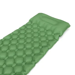 Campingmatte mit Kissen 195 x 60 x 5 cm grün