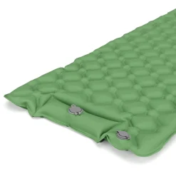 Campingmatte mit Kissen 195 x 60 x 5 cm grün