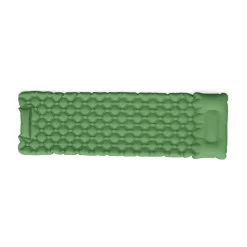 Campingmatte mit Kissen 195 x 60 x 5 cm grün