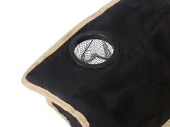 Campingsofa faltbar 2 Personen schwarz/beige