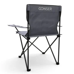 Campingstuhl 4er Set grau