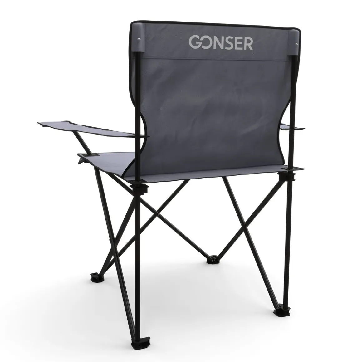 Campingstuhl 4er Set grau