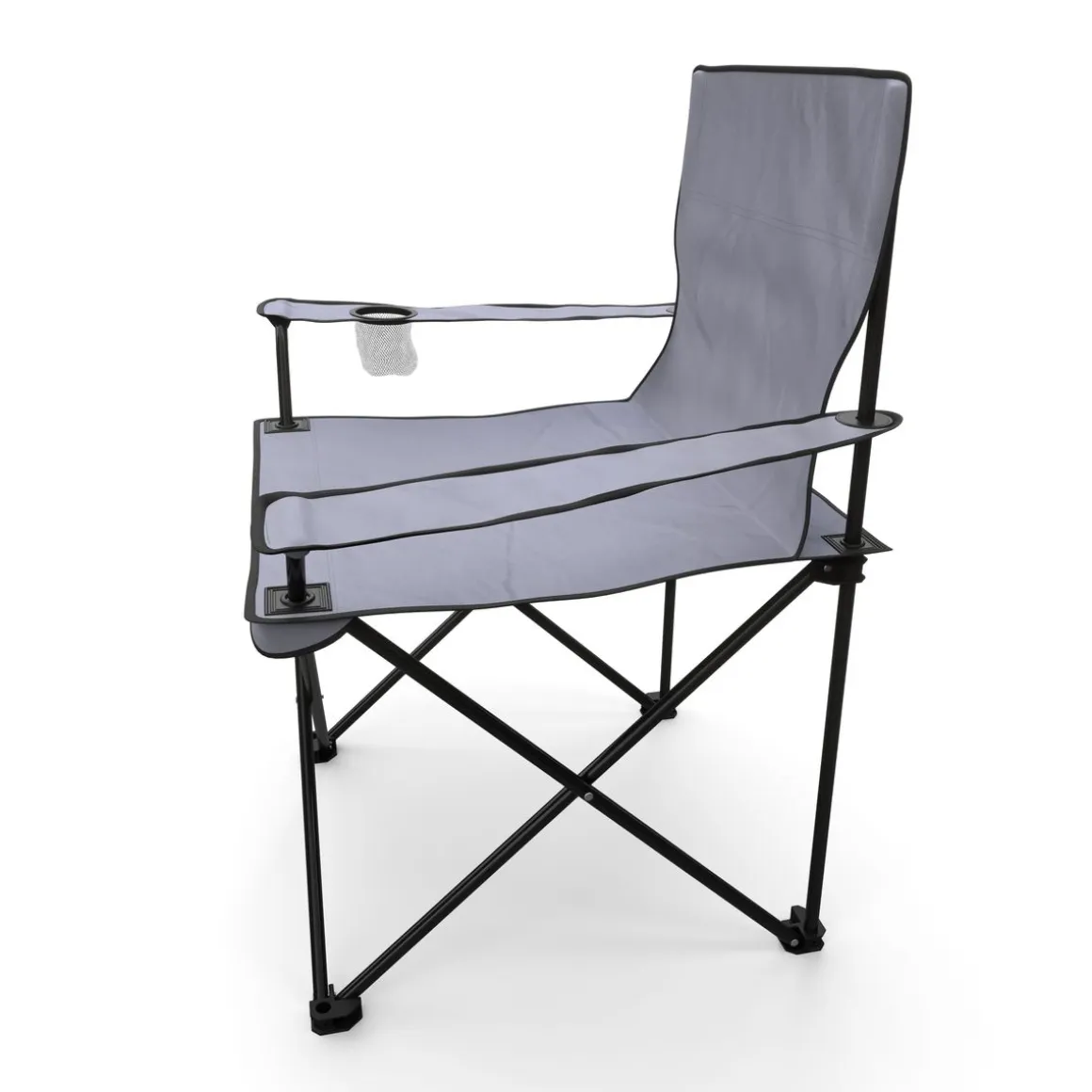 Campingstuhl 4er Set grau
