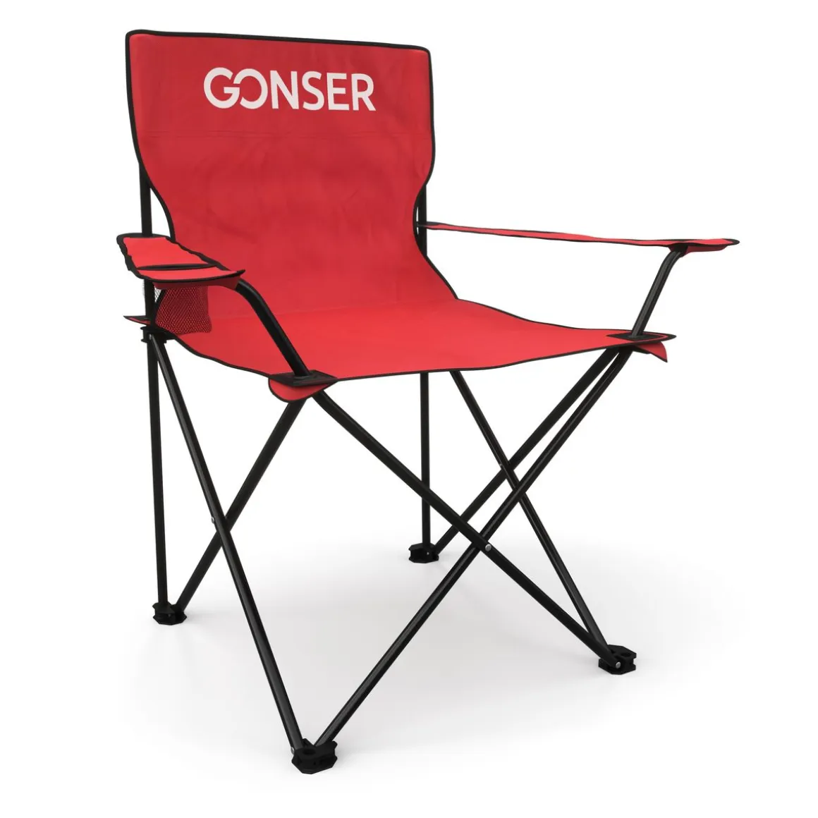 Campingstuhl 4er Set rot