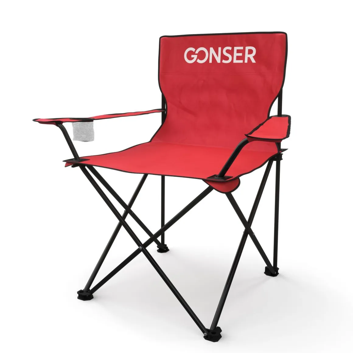 Campingstuhl 4er Set rot